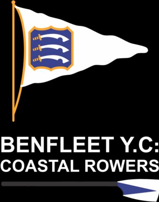 rowers on blue