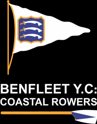 rowers on blue
